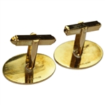 Payne Stewart's 18ct Gold Hall Marked Smurfit European Open Cuff Links in Original Box