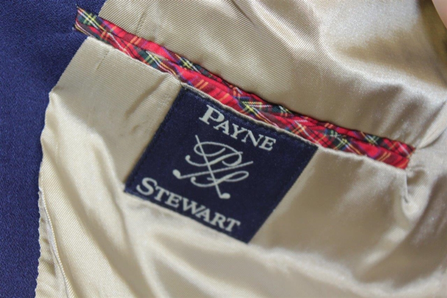 Payne Stewart's Personal Royal Blue 'Payne Stewart' Logo Blazer Jacket