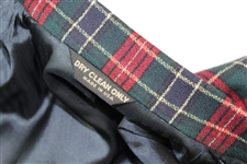 Payne Stewart's Personal Red/Green/Navy Plaid 'Payne Stewart' Logo Blazer Jacket