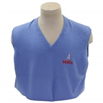 Payne Stewarts Tournament Worn Houston Oilers Logo Lt Blue V-Neck Sweater Vest