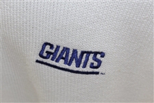 Payne Stewart's Tournament Worn New York Giants Logo White V-Neck Sweater Vest