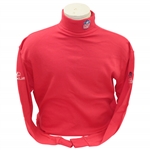 Payne Stewarts Tournament Worn NFL Shield Logo Red Long Sleeve Turtleneck