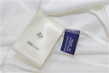 Payne Stewart's Tournament Worn Alfred Dunhill Cup St. Andrews Logo White Long Sleeve Turtleneck