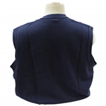 Payne Stewart's Personal Navy 'Payne Stewart' Logo V-Neck Button Sweater Vest