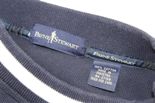 Payne Stewart's Personal Navy 'P S' Silhouette Logo Navy with White Sweatshirt