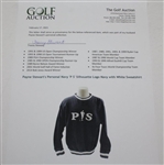 Payne Stewart's Personal Navy 'P S' Silhouette Logo Navy with White Sweatshirt