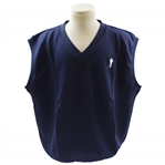 Payne Stewarts Personal Silhouette Logo Navy V-Neck Sweater Vest
