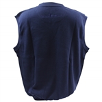 Payne Stewart's Personal Silhouette Logo Navy V-Neck Sweater Vest