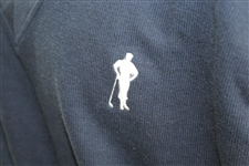 Payne Stewart's Personal Silhouette Logo Navy V-Neck Sweater Vest