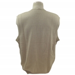 Payne Stewart's Personal Silhouette Logo Khaki V-Neck Button Sweater Vest
