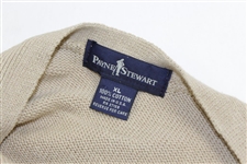 Payne Stewart's Personal Silhouette Logo Khaki V-Neck Button Sweater Vest