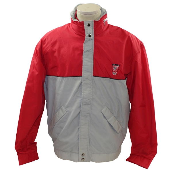Payne Stewarts Tournament Worn Atlanta Falcons Red/Gray Rain Jacket