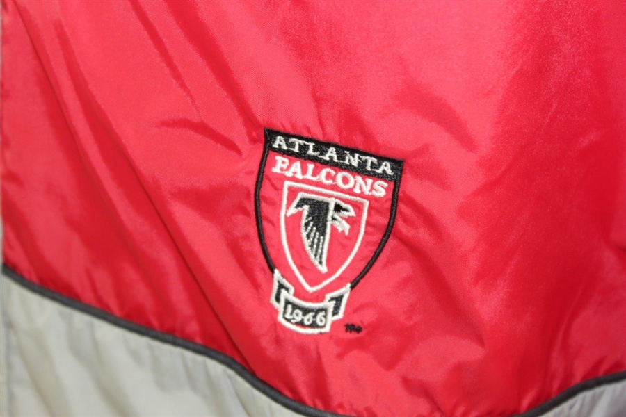 Payne Stewart's Tournament Worn Atlanta Falcons Red/Gray Rain Jacket