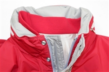 Payne Stewart's Tournament Worn Atlanta Falcons Red/Gray Rain Jacket