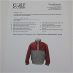 Payne Stewart's Tournament Worn Atlanta Falcons Red/Gray Rain Jacket