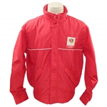Payne Stewarts Tournament Worn San Francisco 49ers Red Rain Jacket