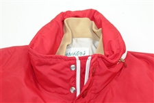 Payne Stewart's Tournament Worn San Francisco 49ers Red Rain Jacket