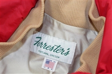 Payne Stewart's Tournament Worn San Francisco 49ers Red Rain Jacket