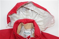 Payne Stewart's Tournament Worn San Francisco 49ers Red Rain Jacket