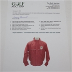 Payne Stewart's Tournament Worn San Francisco 49ers Red Rain Jacket