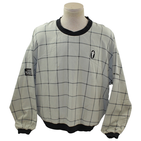 Payne Stewarts Tournament Worn Silhouette Logo Payne Stewart Khaki Crewneck Windshirt