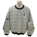 Payne Stewarts Tournament Worn Silhouette Logo Payne Stewart Khaki Crewneck Windshirt