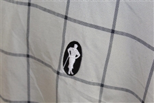 Payne Stewart's Tournament Worn Silhouette Logo 'Payne Stewart' Khaki Crewneck Windshirt