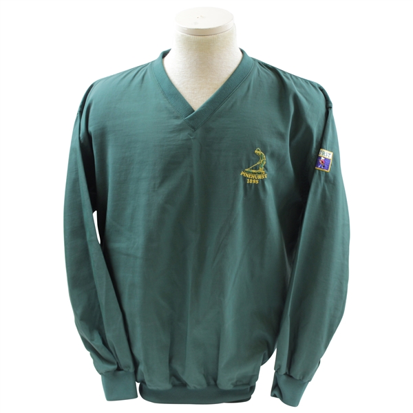 Payne Stewarts Personal Pinehurst 1895 Green V-Neck Windshirt