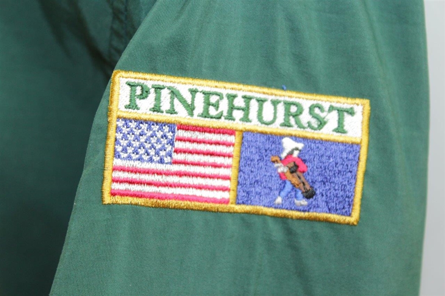 Payne Stewart's Personal Pinehurst '1895' Green V-Neck Windshirt