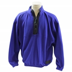 Payne Stewarts Personal P/S Patch Logo Blue 1/2 Zip Fleece Jacket