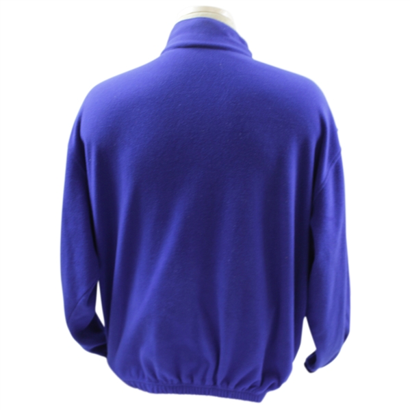 Payne Stewart's Personal 'P/S' Patch Logo Blue 1/2 Zip Fleece Jacket