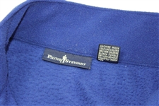 Payne Stewart's Personal 'P/S' Patch Logo Blue 1/2 Zip Fleece Jacket