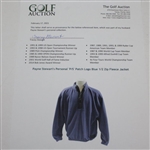 Payne Stewart's Personal 'P/S' Patch Logo Blue 1/2 Zip Fleece Jacket