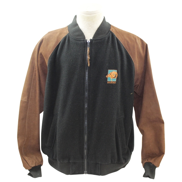 Payne Stewarts Personal The Skins Game at Bighorn Suede & Fleece Brown/Black Jacket