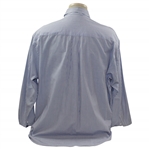 Payne Stewart's Personal PS with Crossed Clubs Logo Lt Blue Striped Button Down Dress Shirt