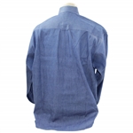 Payne Stewart's Personal PS with Crossed Clubs Logo Denim Button Down Dress Shirt