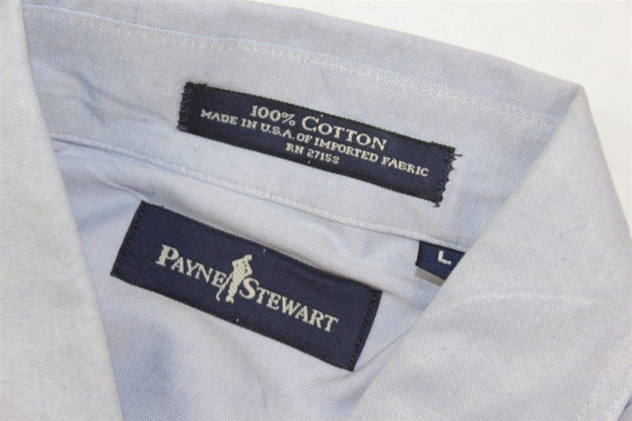 Lot Detail - Payne Stewart's Personal Silhouette Logo Lt Blue Button ...