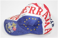1997 Ryder Cup at Valderrama Red/White/Blue Hat Signed by Couples, Faldo & Others JSA ALOA