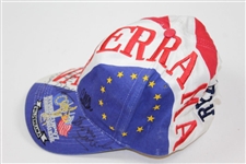 1997 Ryder Cup at Valderrama Red/White/Blue Hat Signed by Westwood, Fluff & Others JSA ALOA