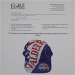 1997 Ryder Cup at Valderrama Red/White/Blue Hat Signed by Westwood, Fluff & Others JSA ALOA