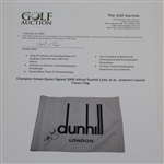 Champion Simon Dyson Signed 2009 Alfred Dunhill Links at St. Andrews Course Flown Flag JSA ALOA
