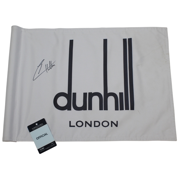 Champion Tyrell Hatton Signed 2017 Alfred Dunhill Links at St. Andrews Course Flown Flag JSA ALOA