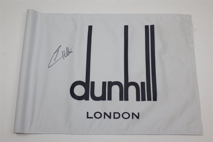 Champion Tyrell Hatton Signed 2017 Alfred Dunhill Links at St. Andrews Course Flown Flag JSA ALOA