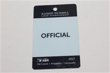 Champion Tyrell Hatton Signed 2017 Alfred Dunhill Links at St. Andrews Course Flown Flag JSA ALOA