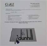 Champion Padraig Harrington Signed 2002 Alfred Dunhill Links at St. Andrews Course Flown Flag JSA ALOA