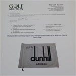 Champion Michael Hoey Signed 2011 Alfred Dunhill Links at St. Andrews Course Flown Flag JSA ALOA