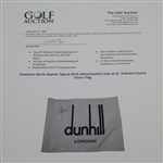 Champion Martin Kaymer Signed 2010 Alfred Dunhill Links at St. Andrews Course Flown Flag JSA ALOA