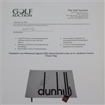 Champion Lee Westwood Signed 2003 Alfred Dunhill Links at St. Andrews Course Flown Flag JSA ALOA