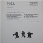 Payne Stewart's Personal Pinehurst Fiskin & Parker Golf Lad Cuff Links & Tie Pin