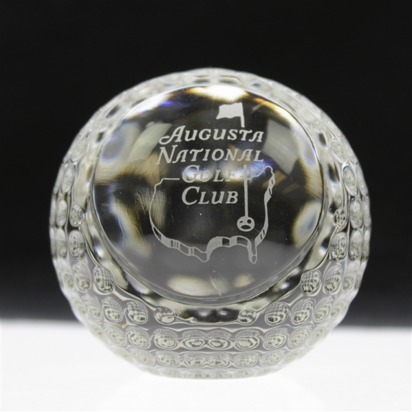 Augusta National Golf Club Tiffany & Co. ANGC Engraved Paperweight - Unused with Box